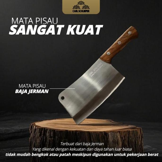 PISAU DAGING GOLOK DAGING PISAU TULANG MATA CARL SCHLIEPER GERMAN