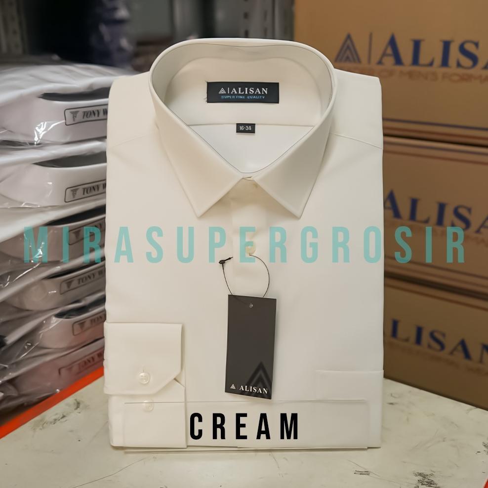 Discount ALISAN Kemeja Pria REGULER Lengan Panjang Original Polos Baju Atasan Kerja Cowo Alisan Form