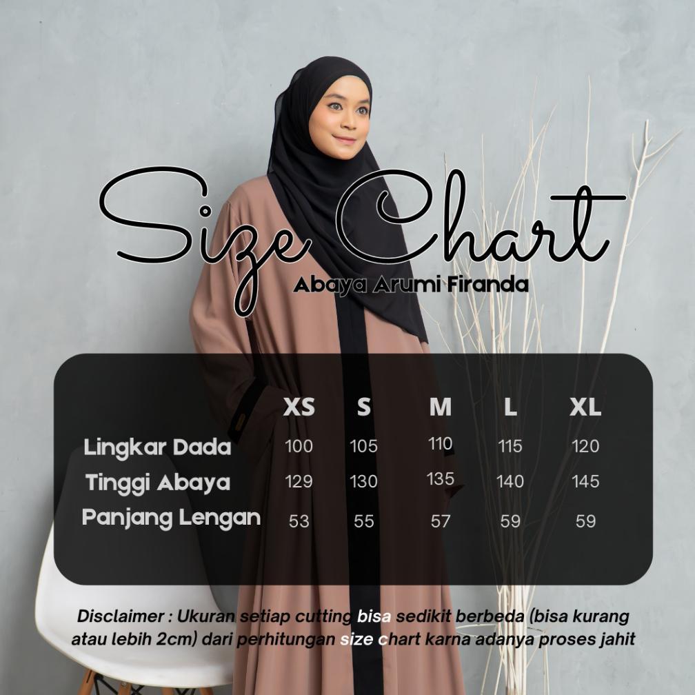 HOT Firanda Abaya Arumi - Abaya Basic Polos - Gamis Dress Syar'i