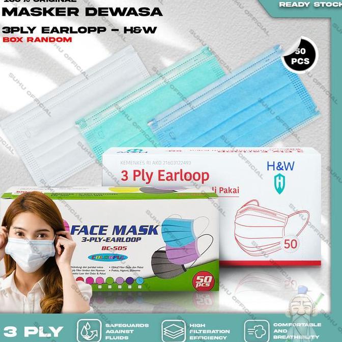 MASKER MEDIS 3PLY JSP KEMENKES AKD SURGICAL MASK EARLOOP HIJAU 1Box 50