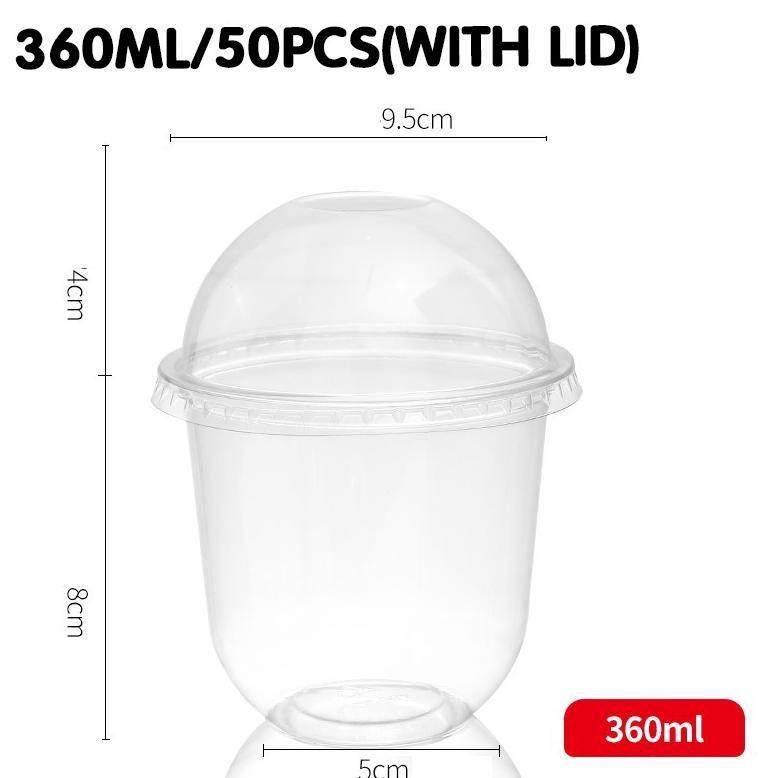 Ram Lanc 50 Set 250ml 360ml Dessert Cup / Cake Cup / Puding Cup / Es Krim