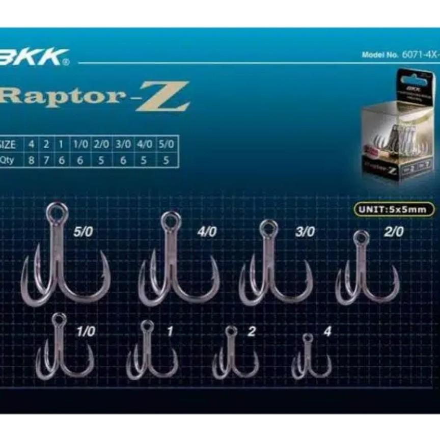 Mata Kail Pancing Bkk Raptor-Z Treble Hook