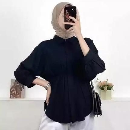 RECOMMENDED AIKO SHIRT BLOUSE KEMEJA KERUT WANITA/ AIKO SHIRT BLOUSE/ BLOUSE WANITA KEKINIAN BAHAN K