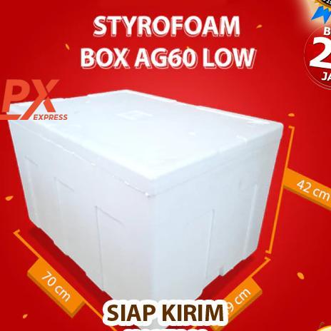 Styrofoam Box Terbesar 60Kg 70 X 49 X 42 Cm Kotak Sterefoam 60 Kg Box Ikan Seafood Sterofoam