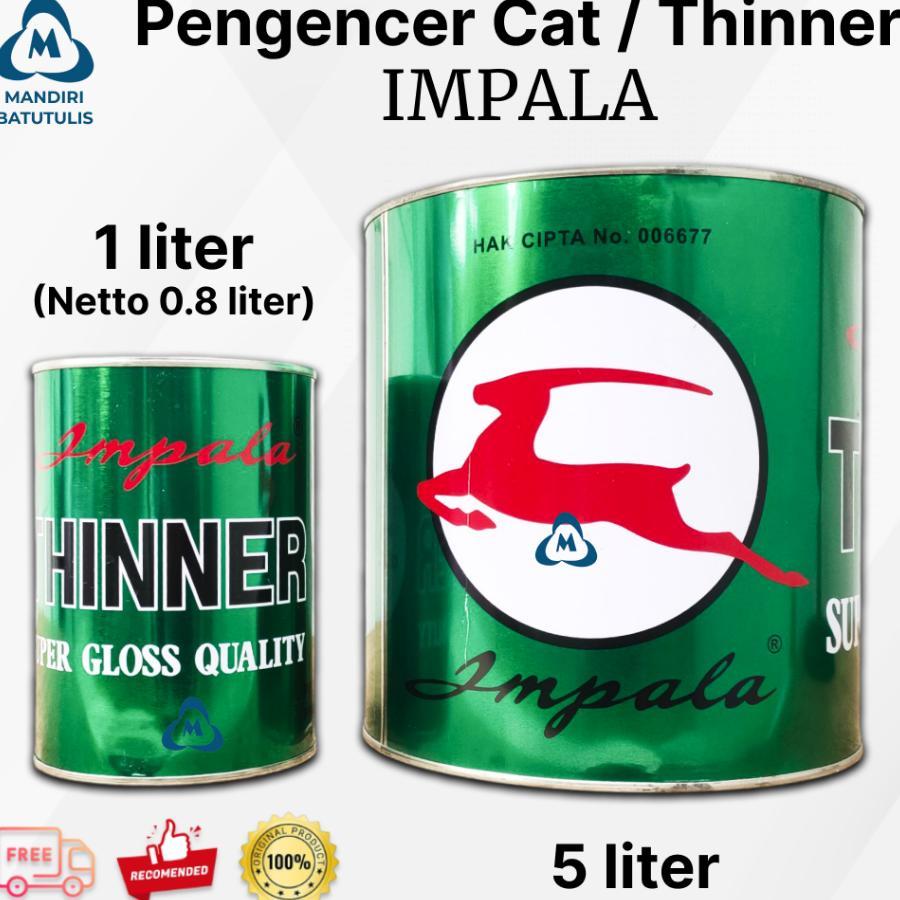 Thinner Impala Kaleng 1 Liter / Tiner Impala / Pengencer Cat