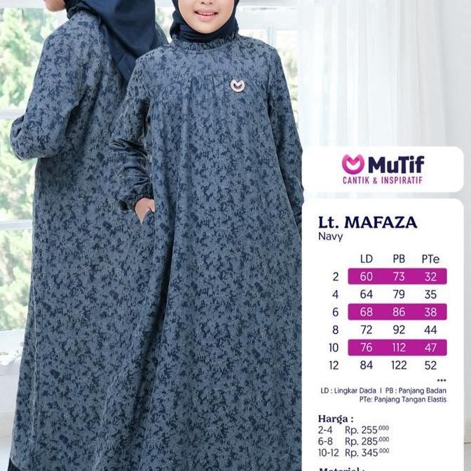 Mutif Mafaza Navy Sarimbit Mutif New Arrival