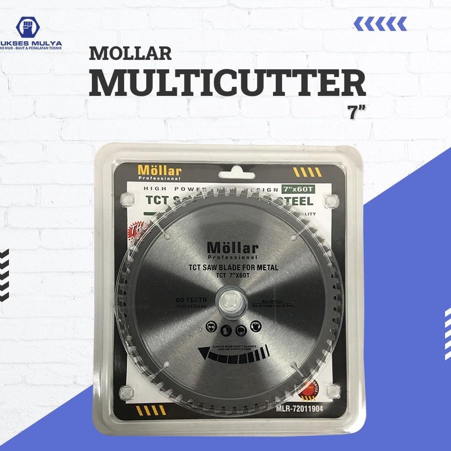 Mollar Mata Potong Besi 7" Tct Saw Blade Mata Circular Saw Multicutter