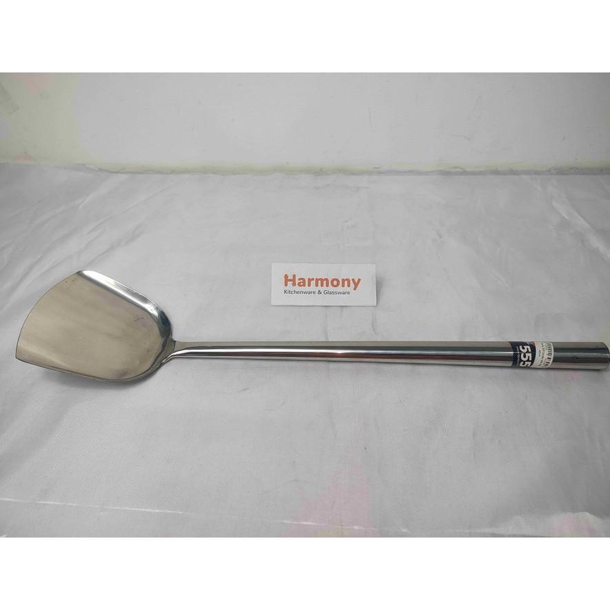 Saito 555 Sodet Gagang Stainless 40Cm Sutil Spatula Besar Full Stainless Tebal