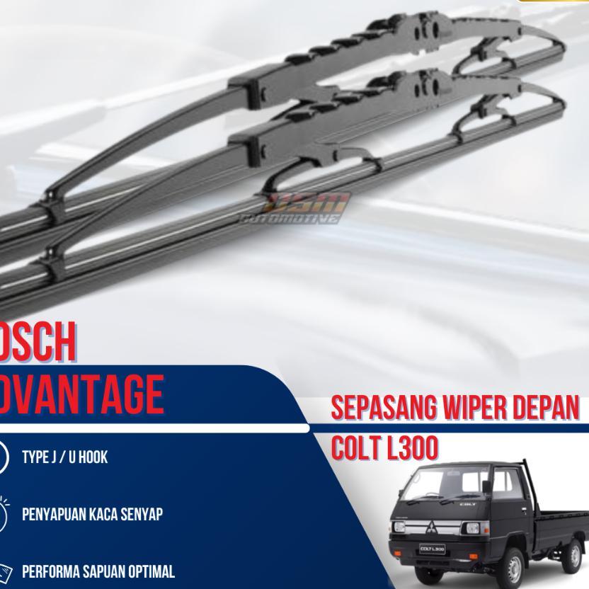 Bosch Advantage / Karet Wiper Mobil Mitsubishi L300 18" Dan 18" (Sepasang) / Wiper L300