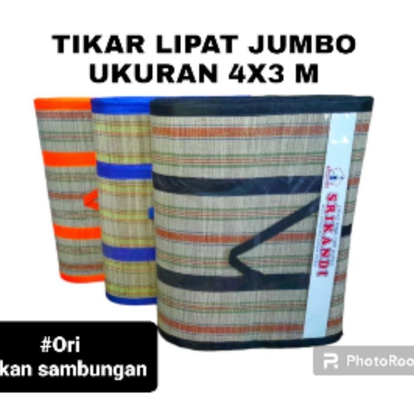 Tikar Lipat Mendong Super Jumbo Ukuran 4X3 Meter Kualitas Premium