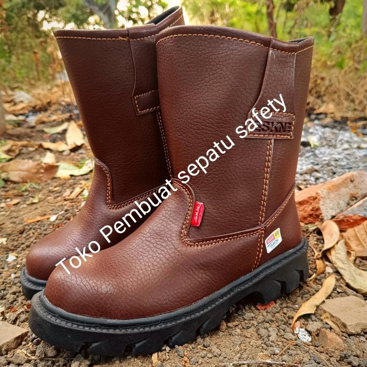 Sepatu Safety King Skn Terlaris Ujung Besi Keselamatan Kerja Pabrik Pom Bengkel Proyek Sepatu Safety