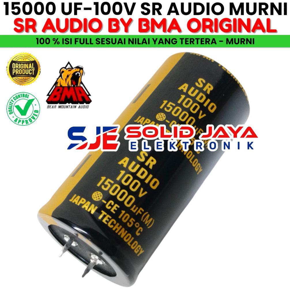 CAPASITOR ELKO 15000 UF 100 V ELCO SR AUDIO KAPASITOR 15000UF 100V MIKRO VOLT ASLI ORIGINAL MURNI Di