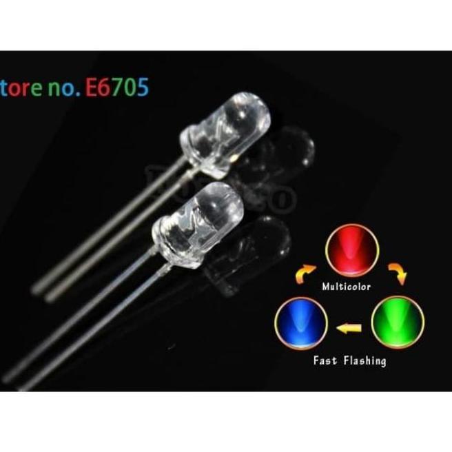 LED 3 WARNA KEDAP KEDIP 5MM 5 MM D'90
