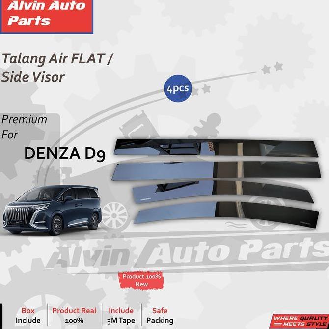 sifahaj - TALANG AIR BYD DENZA D9 / SIDE VISOR DENZA D9 FLAT / ACCESSORIES BYD DENZA D9 Diskon