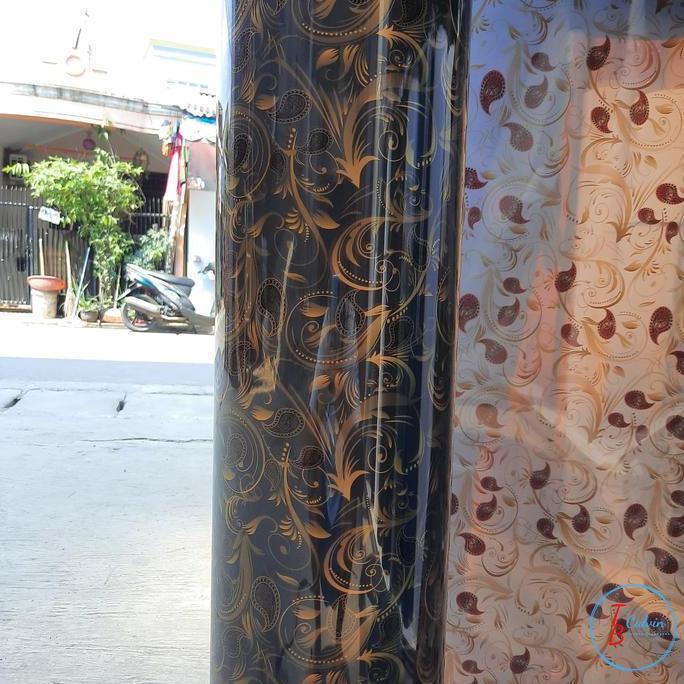 Fiber Pagar / Penutup Pagar motif Batik (0.5mm) tinggi 1m