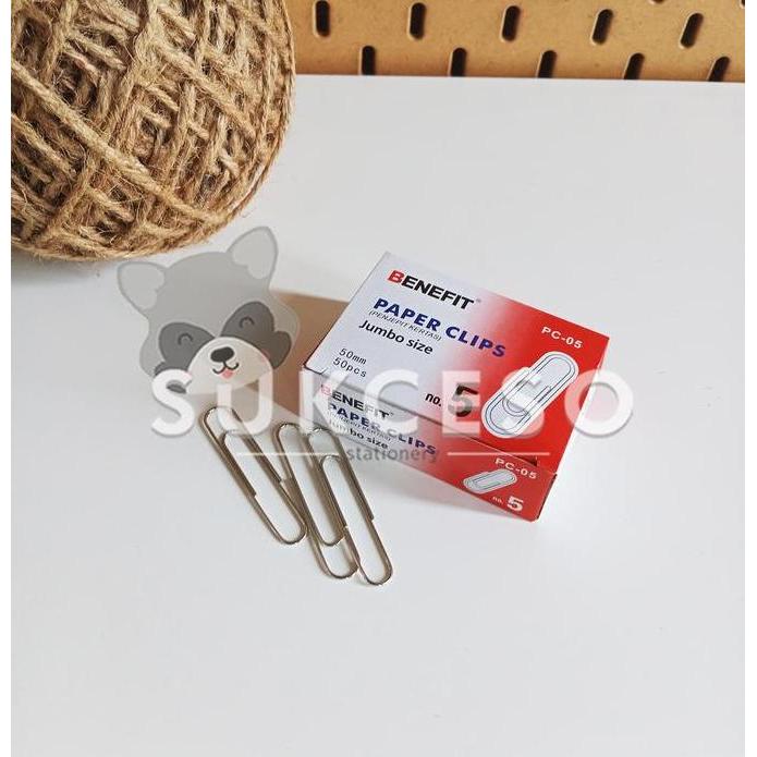 Benefit PC-05 Paper Clip No 5 Penjepit Penjilid Kertas Ukuran Jumbo