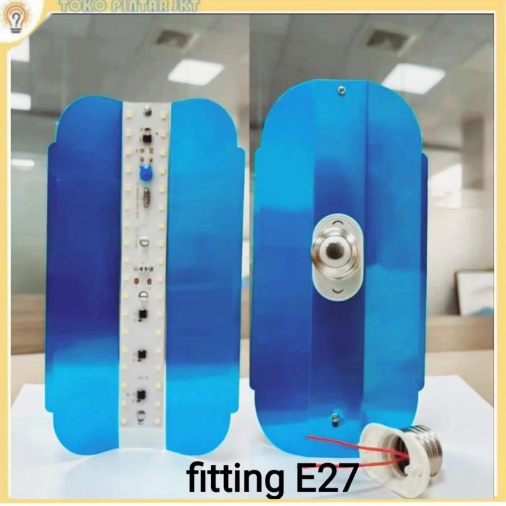 LAMPU JALAN 100W, 50W FITTING E 27. PJU TUNGSTEN LED, PJU E27 LAMPU SOROT ALUMUNIUM IP 6T