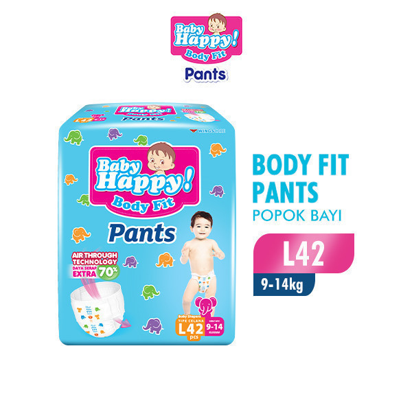 Baby Happy Pants Popok Bayi Celana L 42 x2 - Gambar 2