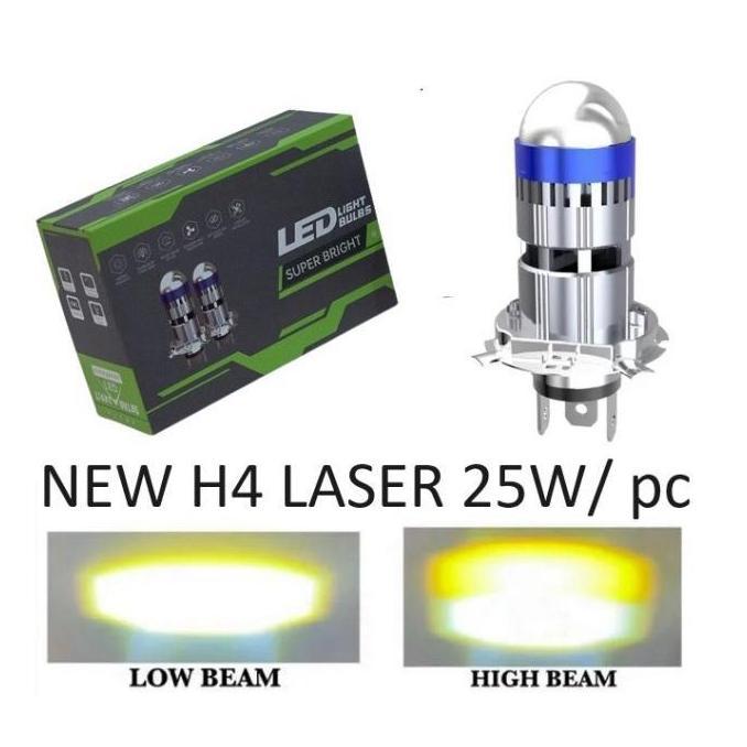 Promo H4 LASER DRAGON lampu mini laser pnp 50W projie mini biled led mobil motor hukkizy -