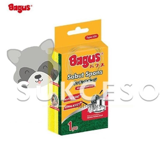 BAGUS Sabut Spon Multipurpose W-22555 - Pencuci Piring Serbaguna Murah