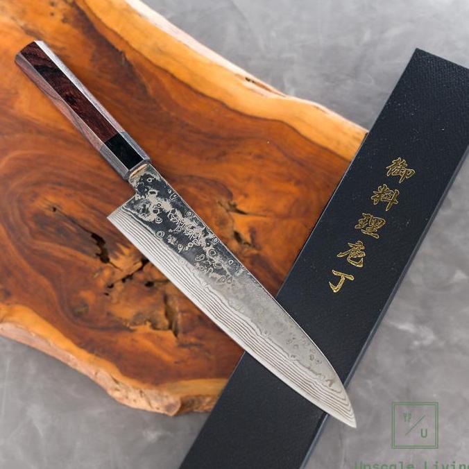 Japanese Knife Yoshida Hamono ZDP189 Damascus Gyuto 210mm