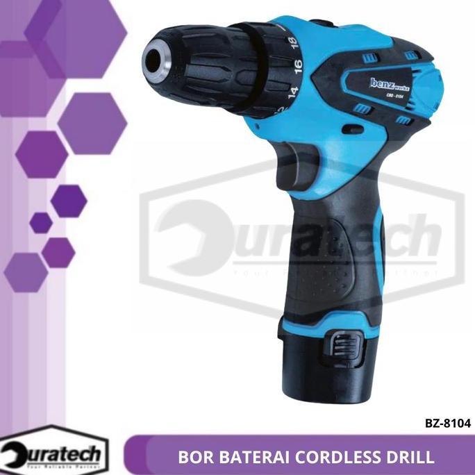 Bor Baterai Cordless Drill / Bor Tangan Baterai 12V Benz Werkz Bz-8104
