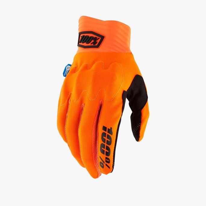 Glove 100% Cognito Fluo Orange Black / Gloves 100% ORIGINAL