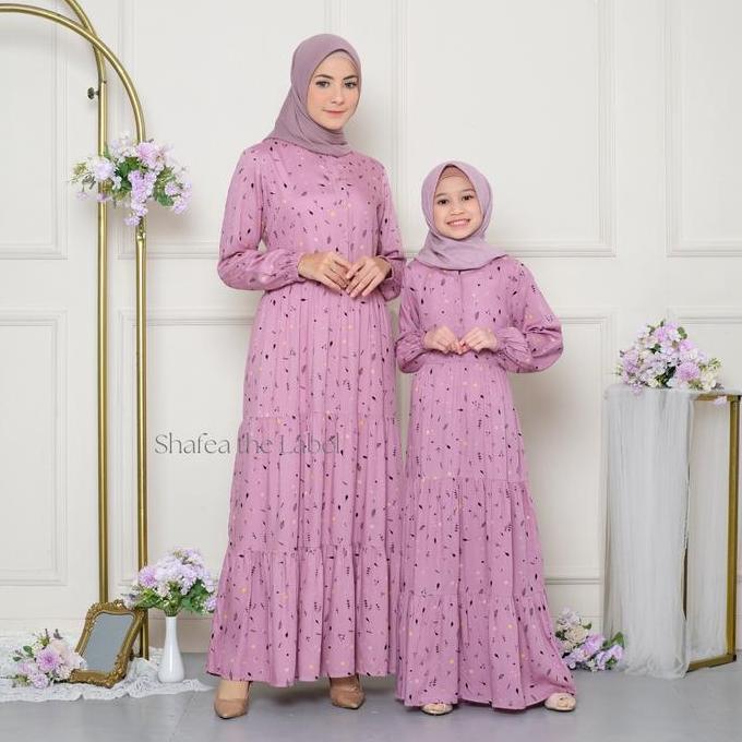 Homey Dress Ibu Dan Anak Gamis Couple Ibu Dan Anak Perempuan Bahan Katun Rayon Premium Dress Couple 