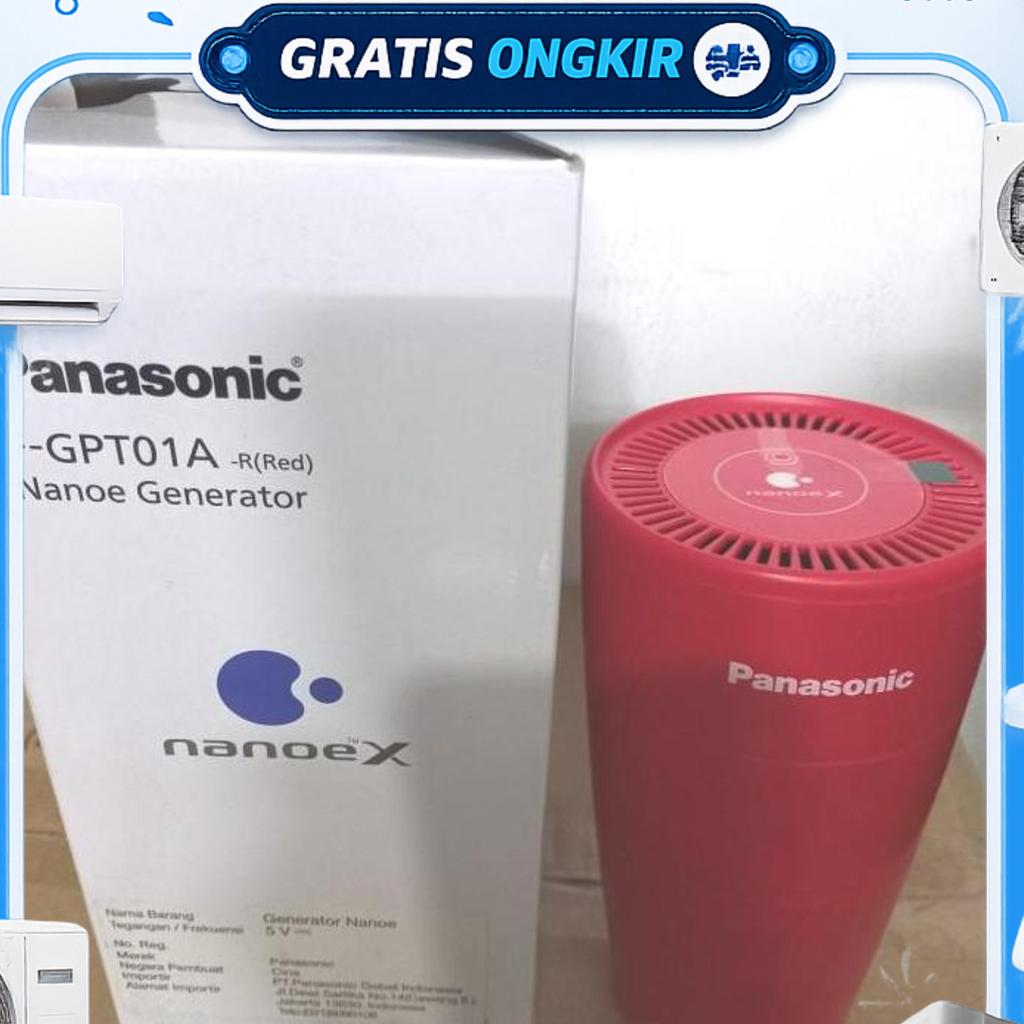 Air Purifier Mobil Air Purifier Portable Panasonic F-Gpt01A Red
