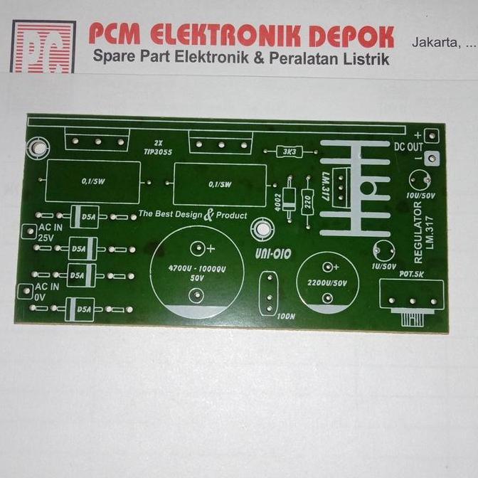 PCB REGULATOR LM-317 UNI-OIO UNI-010 D'90