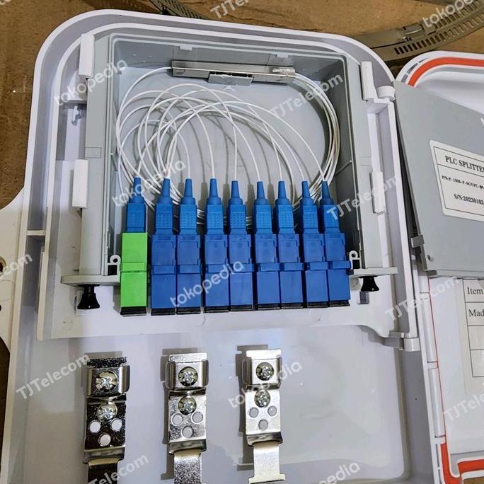 Collegare- Odp 8 Core Lengkap Box Splitter 1:8 / Full Set Sc Upc