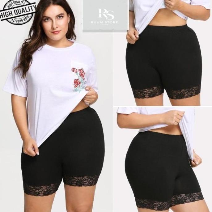 Celana Pendek Wanita Renda Short Pants Legging Wanita Jumbo High Quality