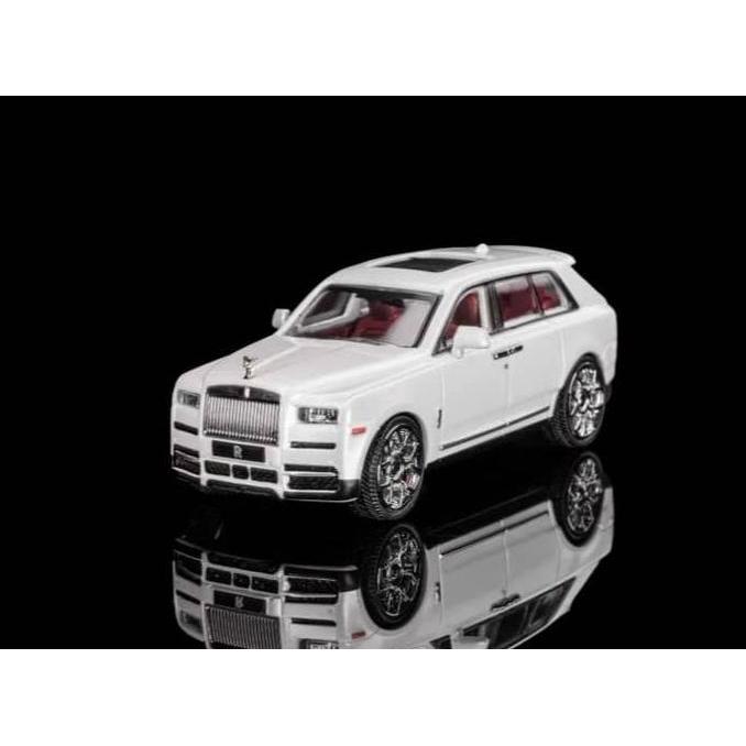 SMALLCARART SCA 1/64 ROLL ROYCE CULLINAN WHITE - DIECAST MOBIL MAINAN MINIATUR AS2123