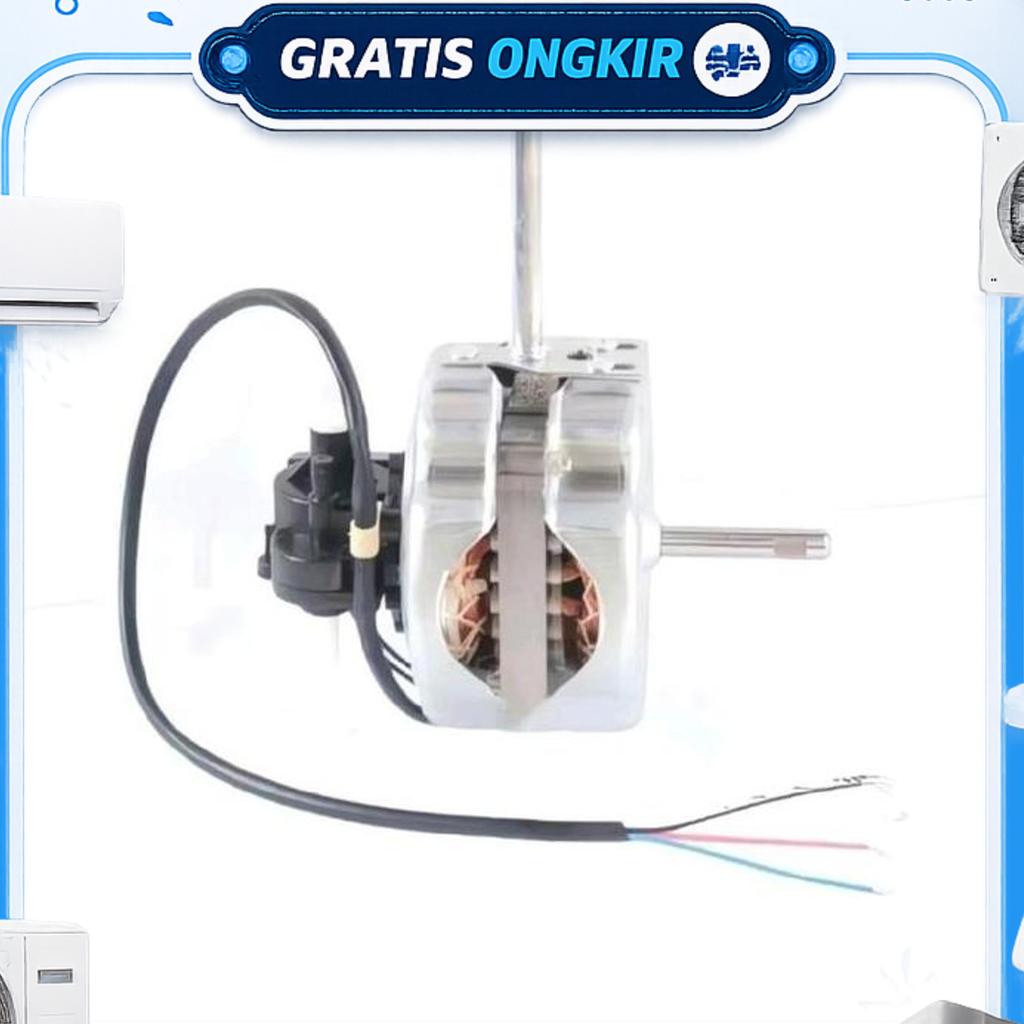 Sekai Dinamo Kipas Angin Sekai 18 Inch As 10 Mm Dengan Kapasitor 2 Uf Baling Baling Besi