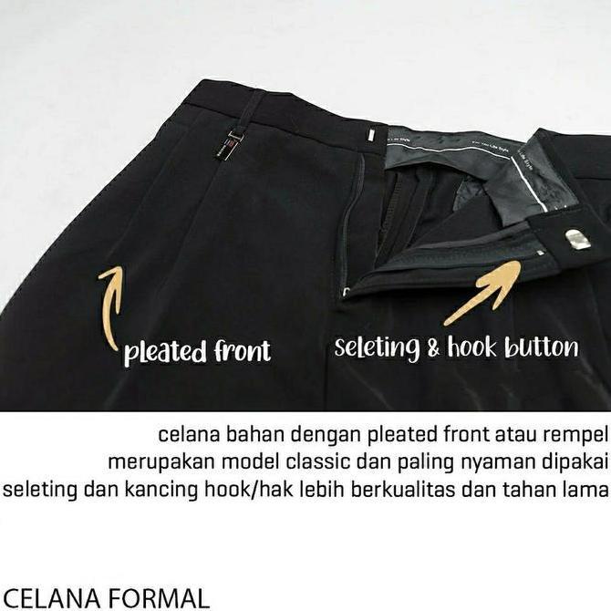 Celana Bahan Dasar Premium Reguler Standar Formal Pria Sepan Kerja