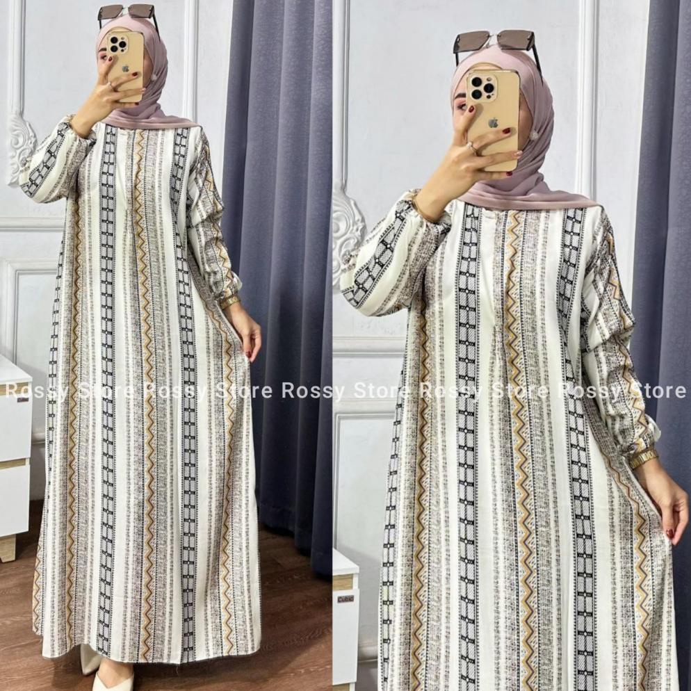 Terbaru Gamis Rayon Premium | Gamis Rayon Motif Bunga | Gamis Rayon Viscose Premium