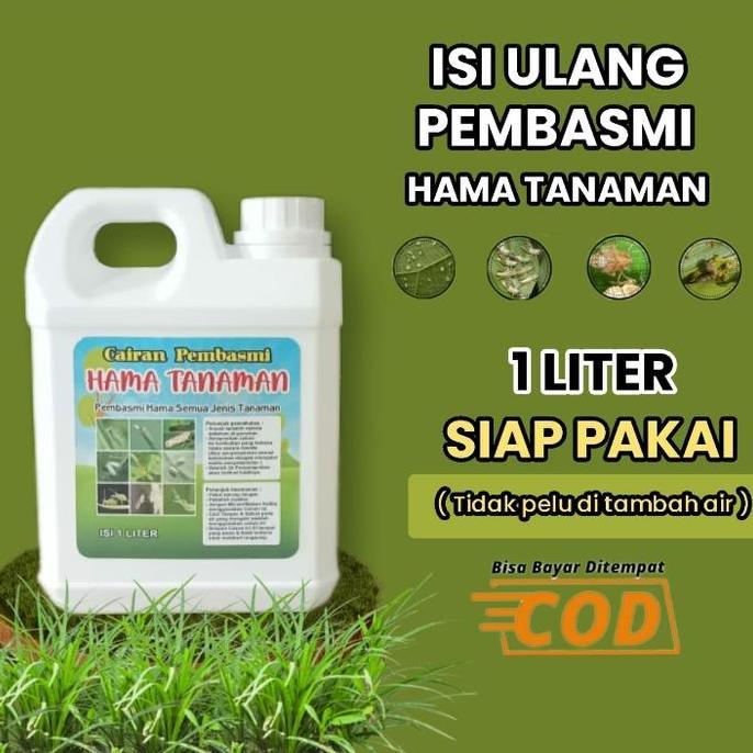 Happy- Cairan Pembasmi Hama Tanaman/Pembasmi Kutu Kebul,Lang Sangit,Tungau,Ulat Isi 1 Liter ( Siap P