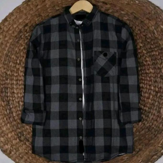 Jassminaa - Kemeja Flanel Pria Wanita Distro Unisex Lengan Panjang Ukuran M L Xl Casual Kain Lembut 