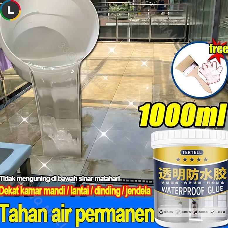 Lem Anti Air Anti Bocor 1000g Cepat Kering Lem Bening Transparan Waterproof Dan Rembes Sealent Aquap
