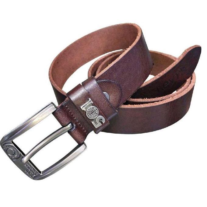 mubinrifae - ikat pinggang pria 501 original  kulit asli / belt / sabuk / gesper original 501 impor