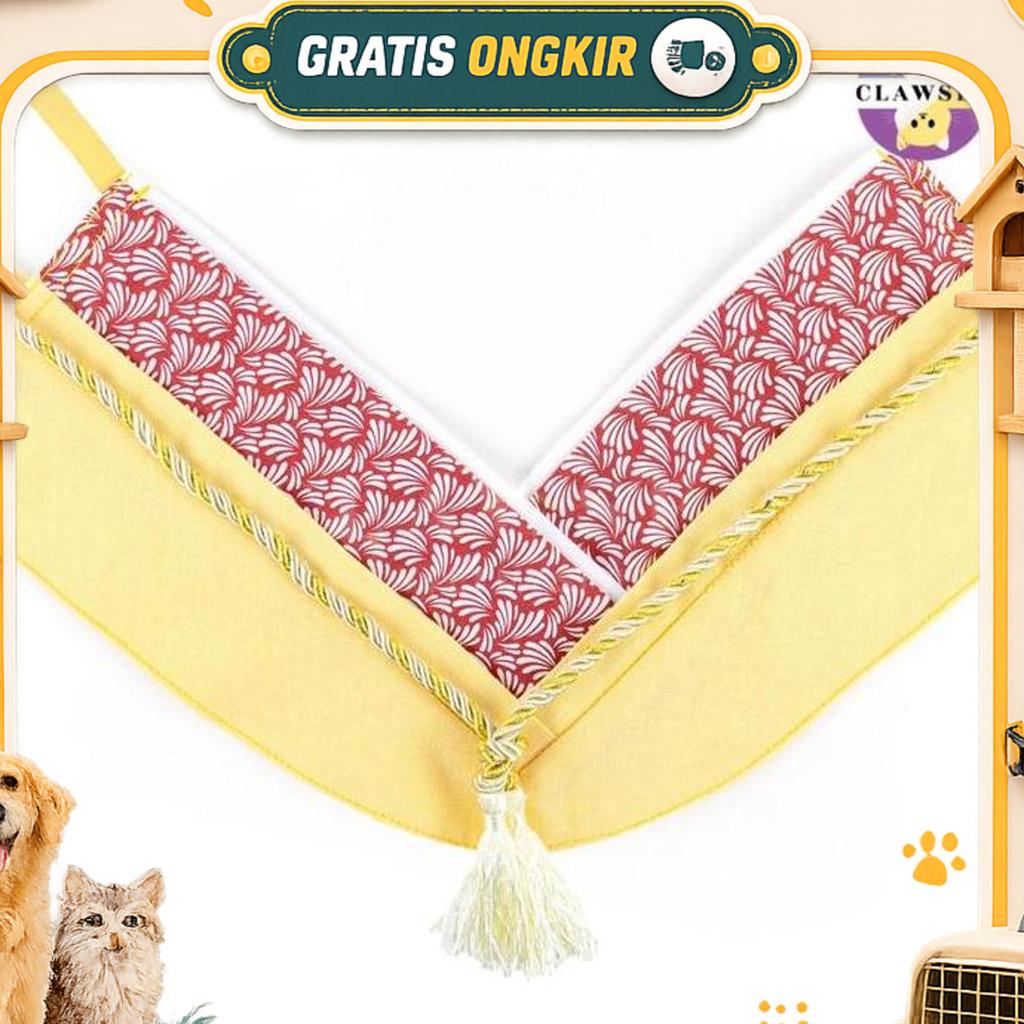 Clawset -  Pet Fashion - Yukata Collar - Inusama Collection - Custard Yellow