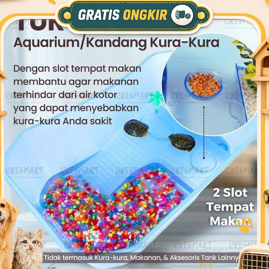 Turtle Tank L Xl Tempat Kura Kura Air Bak Ember Aquarium Akuarium Kandang Kura2 Brazil Besar