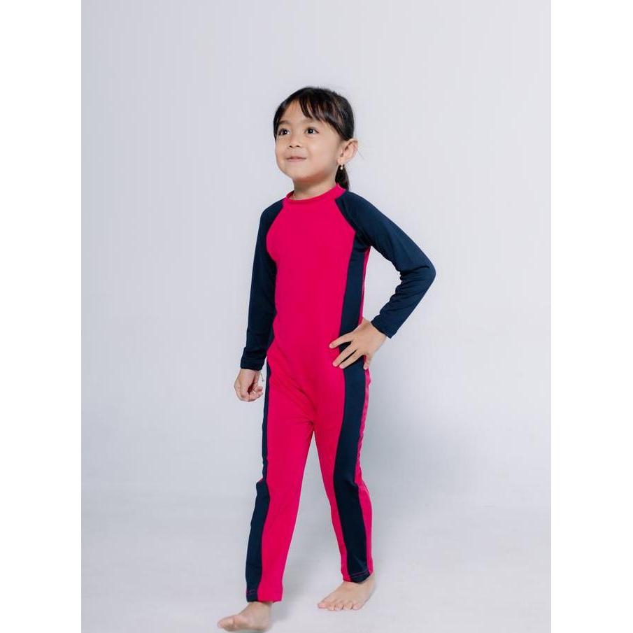 Baju Renang Anak Polos Panjang Perempuan Dan Laki-Laki  2-13 Th