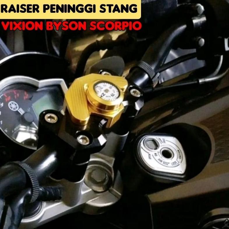 NEW Barklem Cover Raiser Peninggi Stang Vixion Scorpio Rx King Verza Bar Clamp Raiser Stang [terbaik