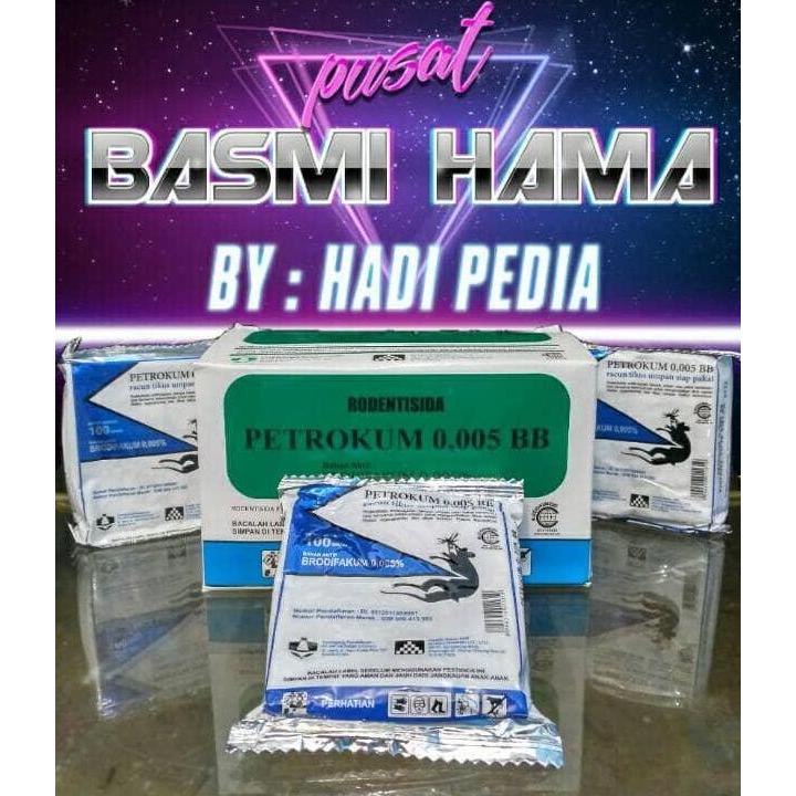 Racun Tikus Petrokum 1Kg, Mati Kering Tidak Bau, Ampuh.