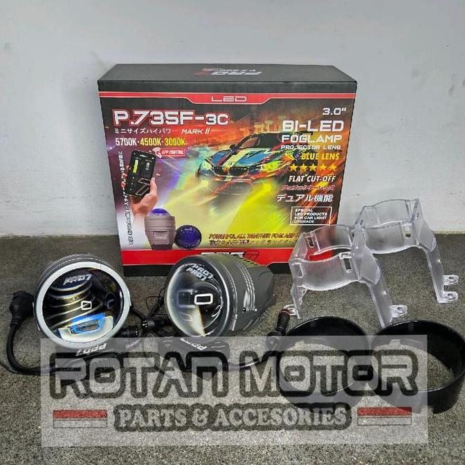 Foglamp Biled Pro7 P.735F-3C Mark Ii / 3 Warna Bluetooth App / P735 - 3C Mark 2 / P 735 F 3C Mk2 Bil