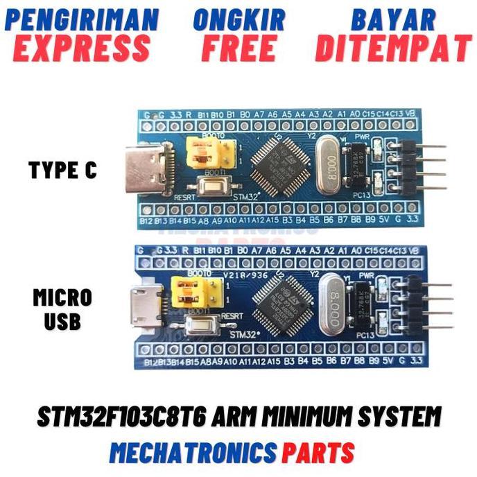 TERBARU - STM32F103C8T6 ARM Minimum System Board Original Chip Microcontroller Modul