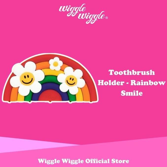 Wiggle Wiggle Toothbrush Holder - Rainbow Smile Wadah Tempat Sikat Gigi