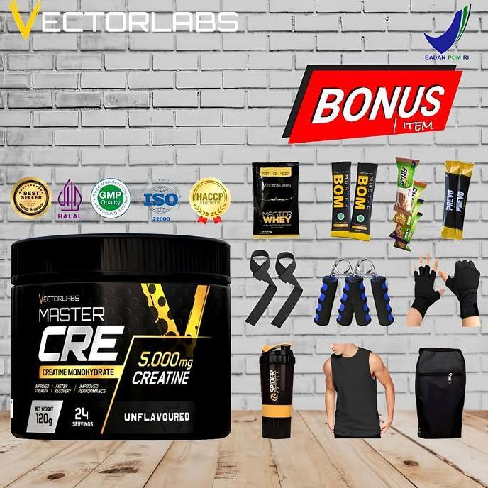Vectorlabs Master Cre Creatine 24 Serving Creatine Monohydrate 120Gr