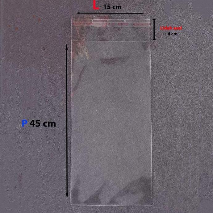 Savexz- Plastik Opp Lem 15X45 Cm / Plastik Packing Dupa - Plastik Hio